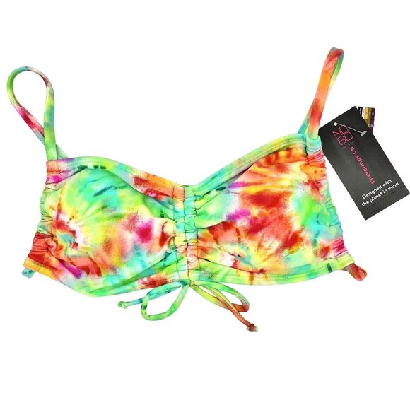 No Boundaries Junior M Bikini Tie-Dye Top Adjustable Straps NWT - Picture 1 of 7